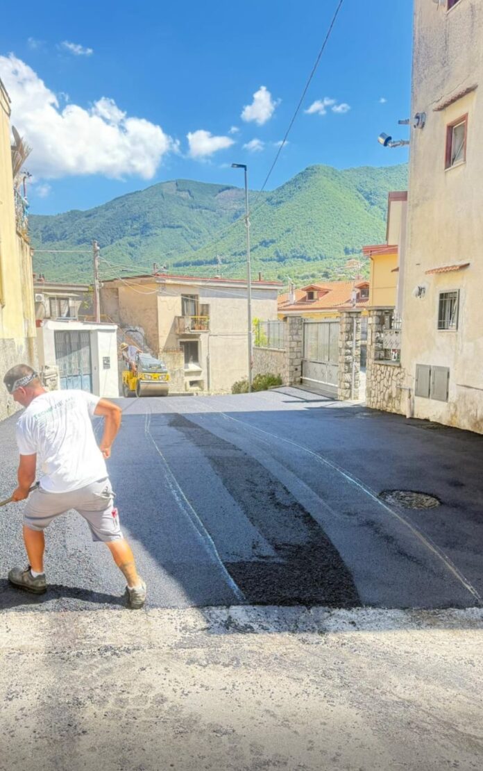 Cantieri aperti nonostante il periodo di vacanze ferragostane a Pimonte