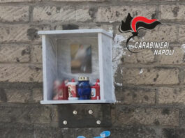 Gragnano, altarino abusivo per un pregiudicato rimosso dai Carabinieri. Il Prefetto: «No a simboli della criminalità»