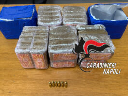 Giugliano in Campania, blitz dei carabinieri a Varcaturo: arrestata 41enne con 5 chili di hashish
