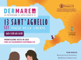 Sant’Agnello, screening gratuiti: sabato visite dermatologiche con l’Università Federico II