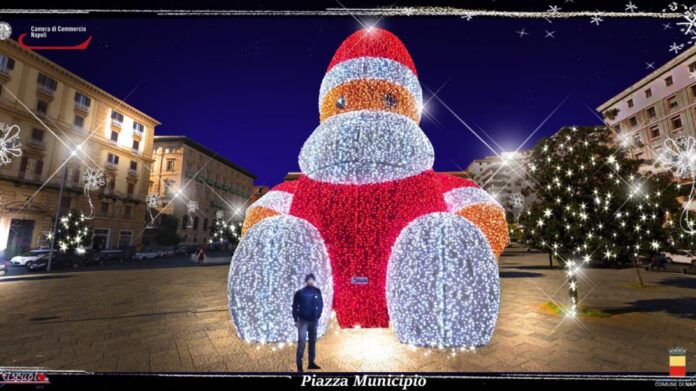 Napoli si prepara a brillare con illuminazioni natalizie e villaggio di Babbo Natale Napoli si prepara a brillare con illuminazioni natalizie e villaggio di Babbo Natale
