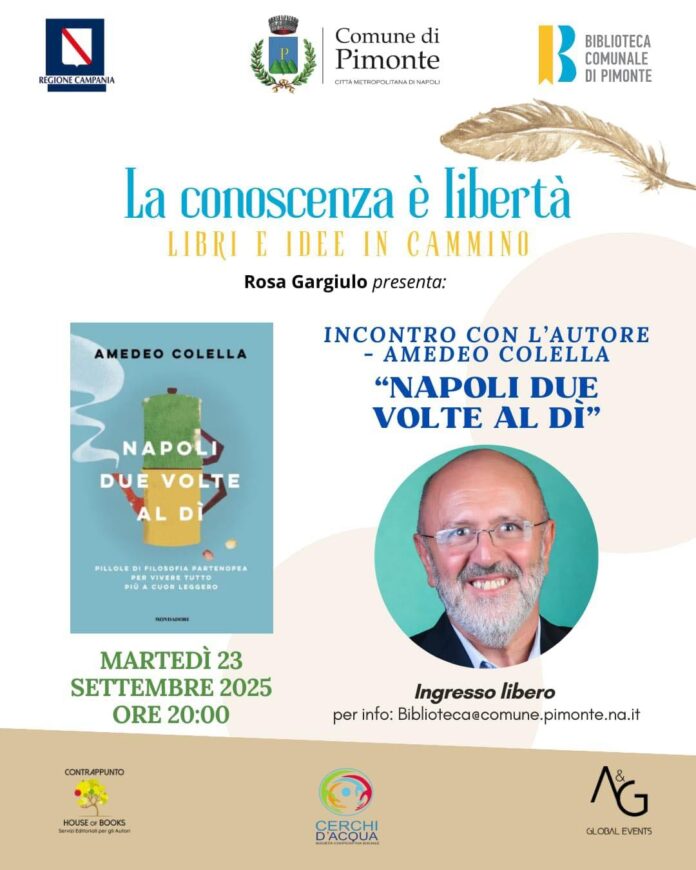 Pimonte, Amedeo Colella chiude il ciclo letterario: cultura e libri protagonisti in biblioteca Pimonte, Amedeo Colella chiude il ciclo letterario: cultura e libri protagonisti in biblioteca