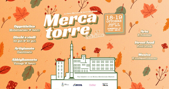 Torre del Greco: Mercatorre festeggia la XX edizione tra arte, vintage e musica Torre del Greco: Mercatorre festeggia la XX edizione tra arte, vintage e musica