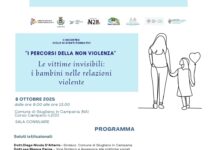 Giugliano, l’8 ottobre nuova tappa della formazione contro la violenza su donne e minori