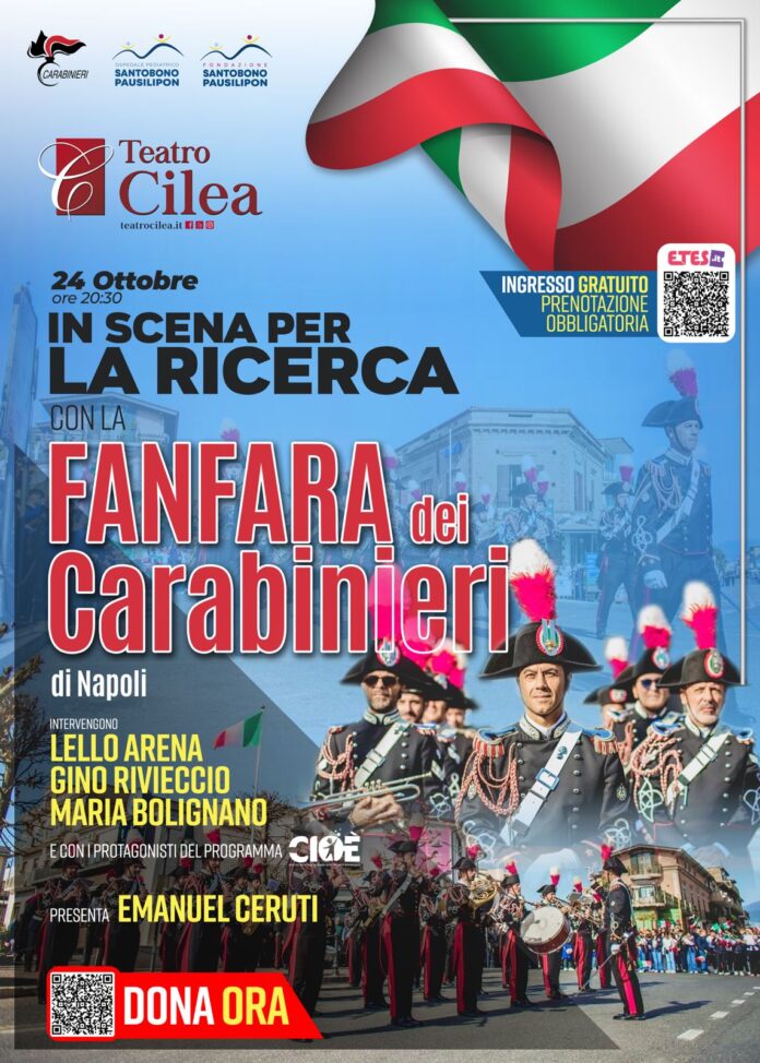Napoli: “in scena per la ricerca”, musica e solidarietà al teatro Cilea per il Santobono Pausilipon