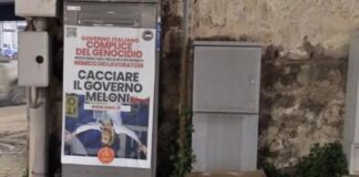 Castellammare, manifesti shock contro Giorgia Meloni: condanna del sindaco Vicinanza