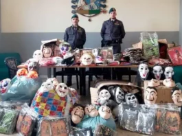 Operazione Halloween: sequestrati 100mila prodotti tra Castellammare e Poggiomarino