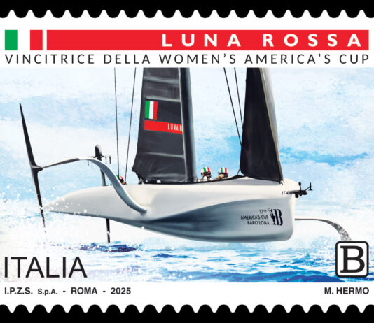 Poste Italiane: emessi due nuovi francobolli dedicati alle vittorie di Luna Rossa alla Women’s e Youth America’s Cup