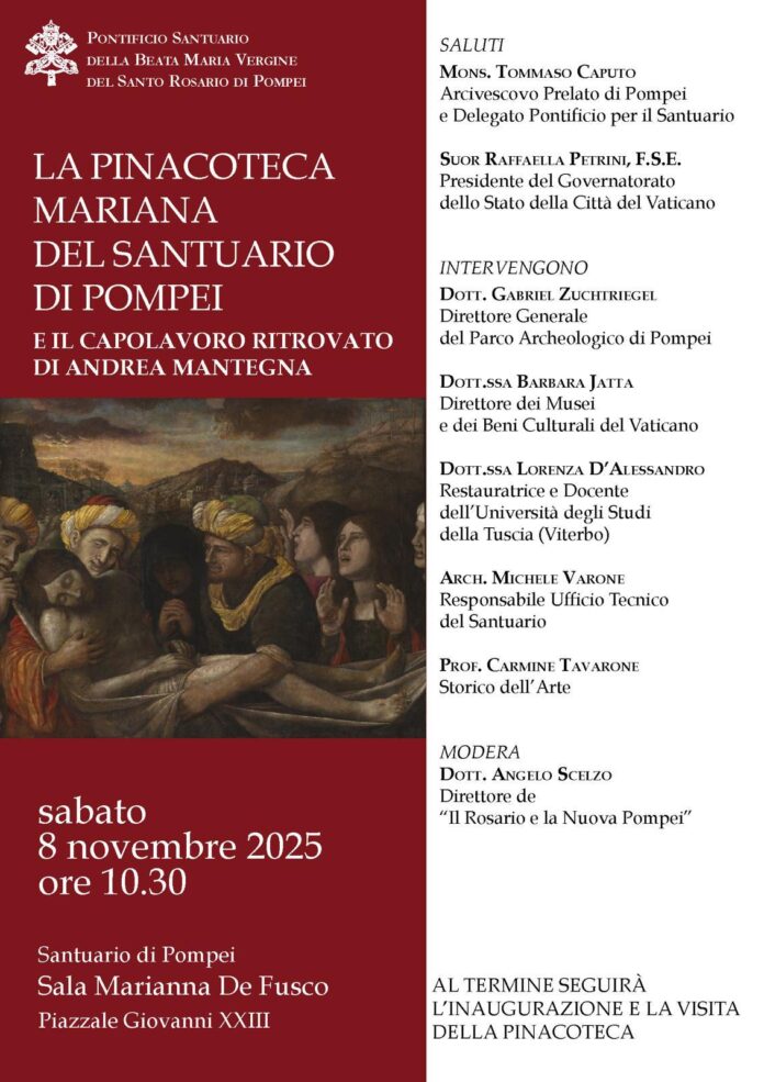 La Pinacoteca mariana del Santuario di Pompei e il capolavoro ritrovato di Andrea Mantegna La Pinacoteca mariana del Santuario di Pompei e il capolavoro ritrovato di Andrea Mantegna