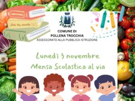 Pollena Trocchia: al via la refezione scolastica dal 3 novembre