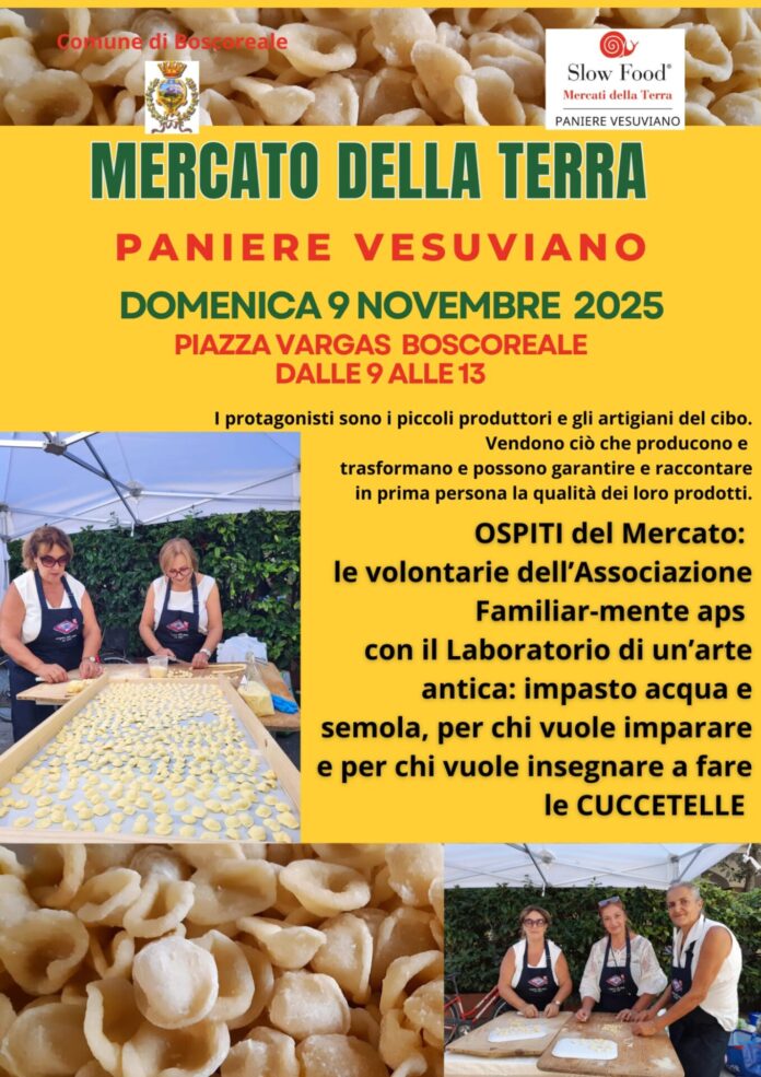 Mercato della Terra: Boscoreale, Domenica 9 Novembre 2025 a Piazza Vargas Mercato della Terra: Boscoreale, Domenica 9 Novembre 2025 a Piazza Vargas