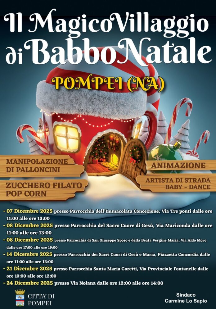 Pompei, torna il "Magico Villaggio di Babbo Natale" Pompei, torna il "Magico Villaggio di Babbo Natale"