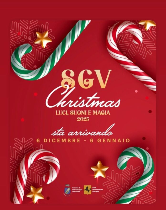 San Giuseppe Vesuviano accende il Natale: al via SGV Christmas 2025 tra luci, musica ed eventi in tutta la città San Giuseppe Vesuviano accende il Natale: al via SGV Christmas 2025 tra luci, musica ed eventi in tutta la città