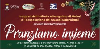 Amalfi, il pranzo di Natale per gli anziani preparato dagli studenti dell’Alberghiero