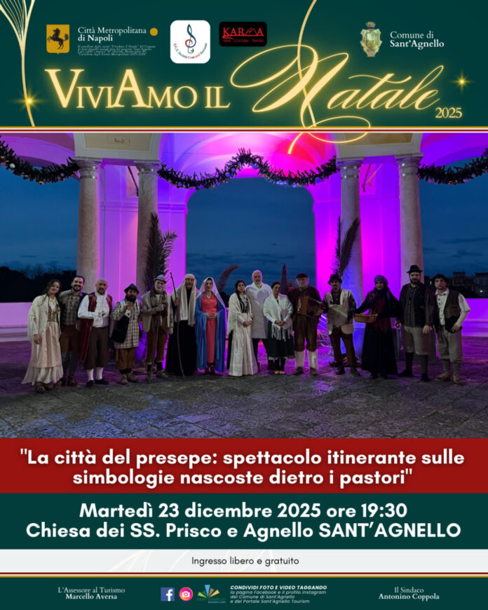Sant’Agnello, “La città del presepe”: uno spettacolo sulle simbologie del presepe napoletano