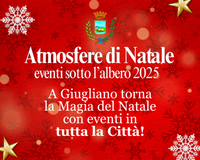 Giugliano, Natale tra spettacoli e musica: domani lo show di Ciro Ceruti, venerdì Ebbanesis e NCCP
