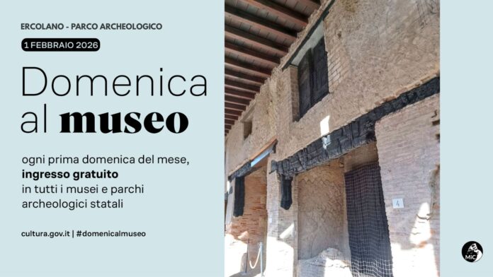 1° febbraio, #domenicalmuseo: ingresso gratuito al Parco Archeologico di Ercolano 1° febbraio, #domenicalmuseo: ingresso gratuito al Parco Archeologico di Ercolano