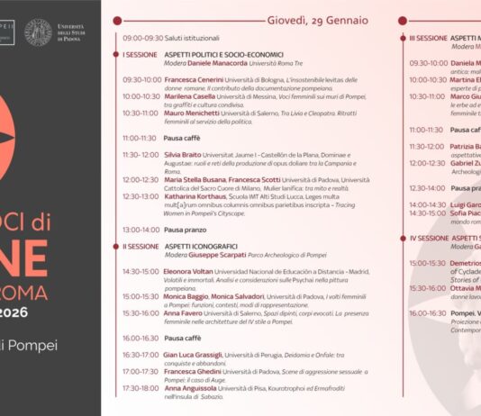 Pompei, un convegno per raccontare le donne dell’antichità tra storia e ricerca