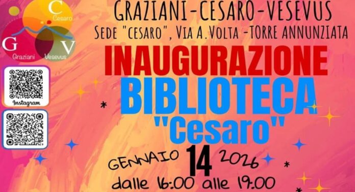 Torre Annunziata, nuova biblioteca all’istituto Graziani-Cesaro-Vesevus: porte aperte a famiglie e studenti Torre Annunziata, nuova biblioteca all’istituto Graziani-Cesaro-Vesevus: porte aperte a famiglie e studenti