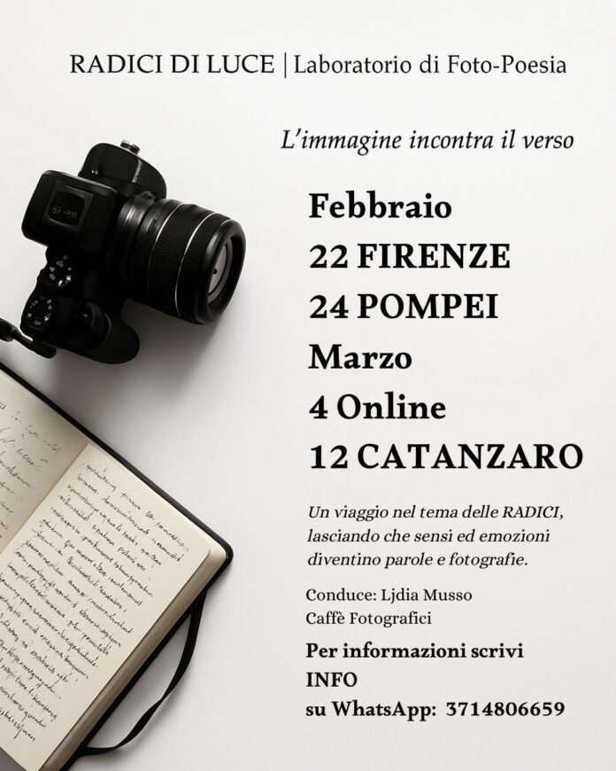 Da Istituto Marangoni a Pompei: la “Foto-Poesia” di Ljdia Musso fa tappa in città il 24 febbraio