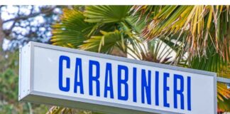 Insegna caserma dei carabinieri