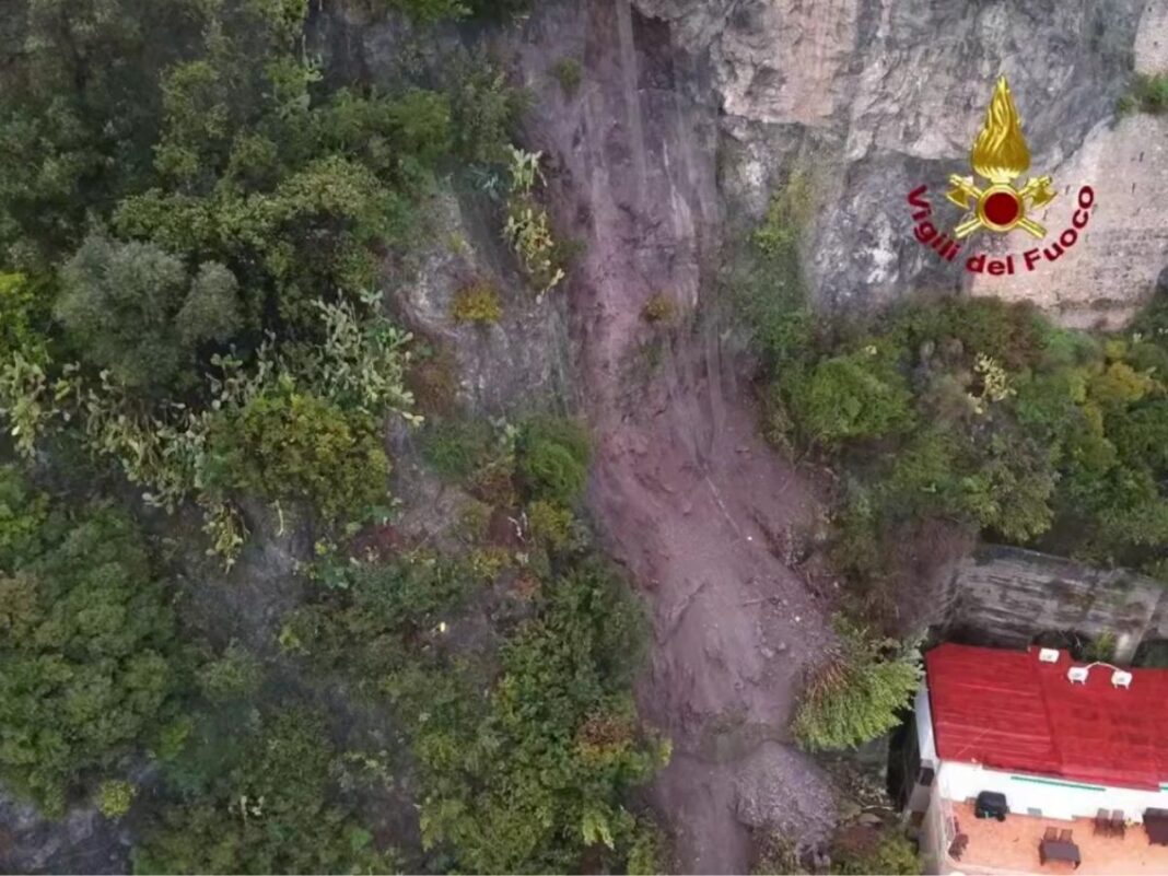 Frana Vietri sul Mare Maltempo, frana a Vietri sul Mare