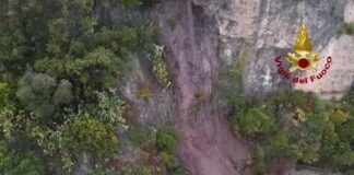 Maltempo, frana a Vietri sul Mare