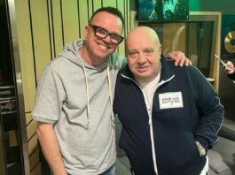 Gigi D'Alessio e Vincenzo D'Agostino in una foto pubblicata sui social