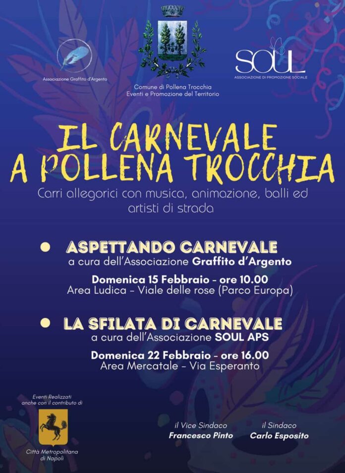 Pollena Trocchia, domenica il secondo appuntamento del Carnevale 2026 Pollena Trocchia, domenica il secondo appuntamento del Carnevale 2026
