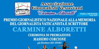 Premio giornalistico nazionale “Carmine Alboretti”: a Boscoreale la terza edizione, riconoscimento a Massimo Corcione