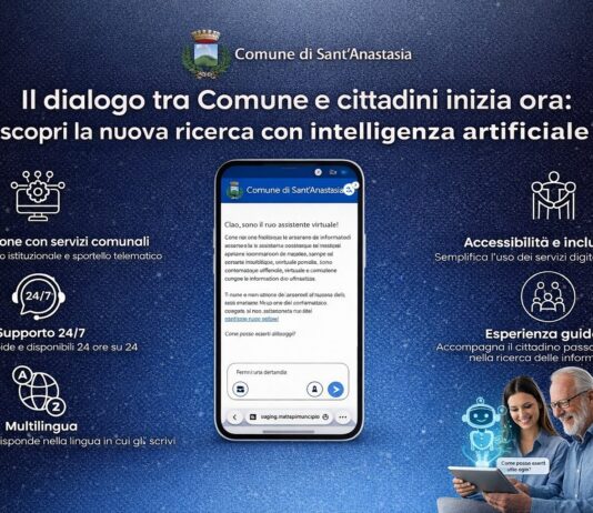 Sant’Anastasia, il Comune diventa smart: attivo l’assistente virtuale con intelligenza artificiale