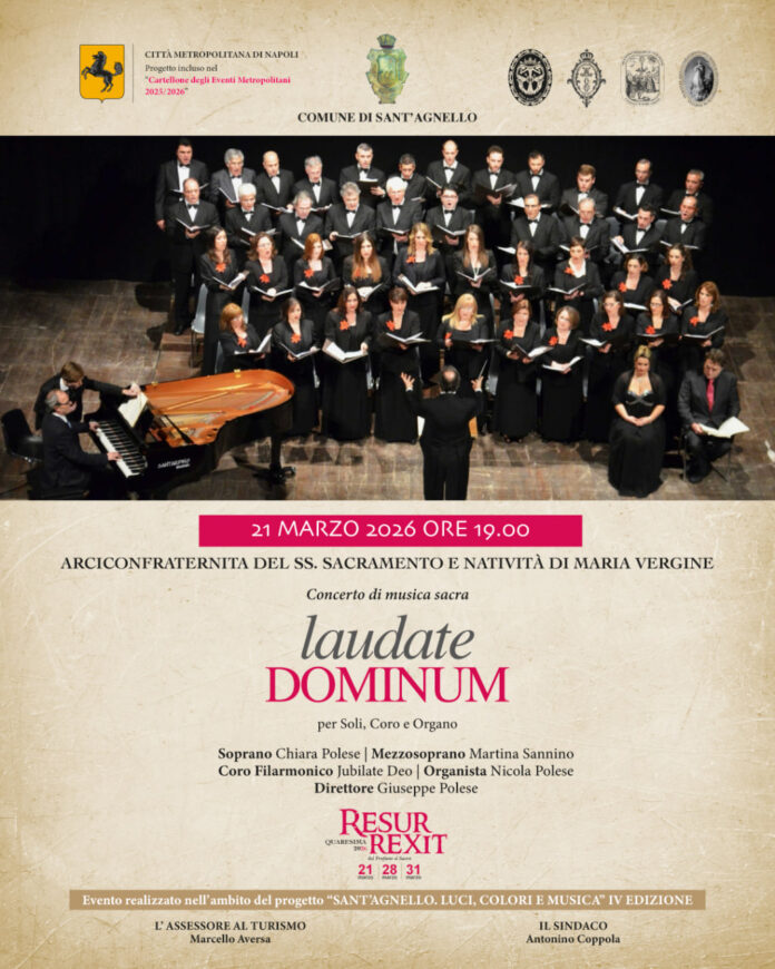 Sant’Agnello, al via “Resurrexit”: tre eventi per il periodo pasquale con ospite Cristina Donadio Sant’Agnello, al via “Resurrexit”: tre eventi per il periodo pasquale con ospite Cristina Donadio