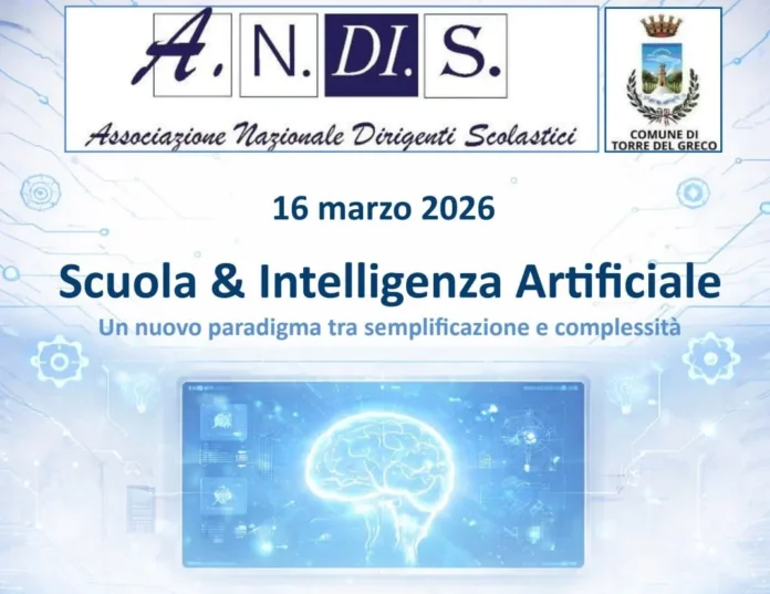 Torre del Greco, scuola e intelligenza artificiale: dirigenti scolastici a confronto il 16 marzo Torre del Greco, scuola e intelligenza artificiale: dirigenti scolastici a confronto il 16 marzo