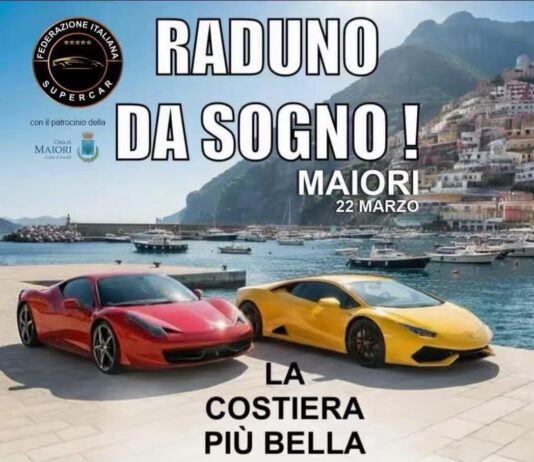 Supercar in Costiera Amalfitana: raduno a Maiori il 22 marzo tra lusso e panorami mozzafiato